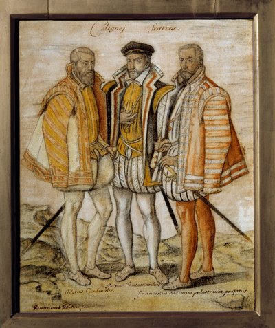 Portrait of the Three Brothers Coligny by French School