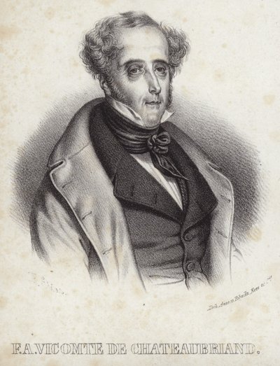 Portrait of Vicomte de Chateaubriand by French School