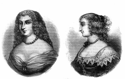 Portraits of Mademoiselle de la Fayette (Louise de La Fayette) and Mademoiselle de Hautefort (Marie de Hautefort) by French School