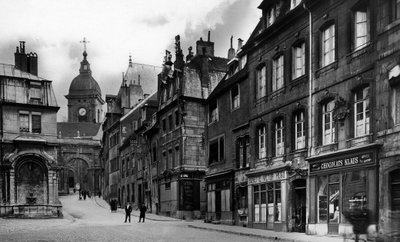 Postcard Depicting the Saint-Quentin Fountain and the Birthplace of Victor Hugo, c.1910 by French School