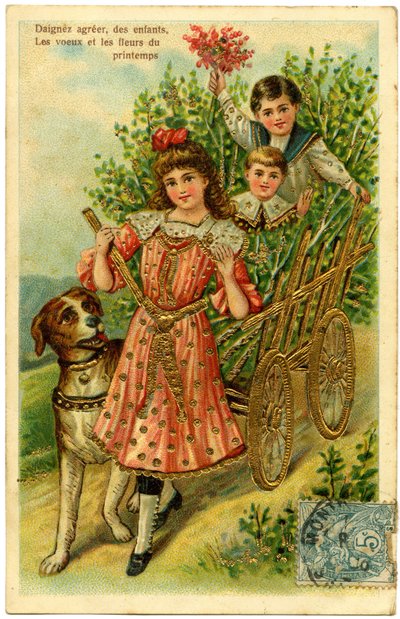Postcard, please accept, children