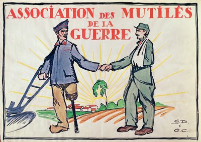 Poster for the Association des Mutiles de la Guerre, c.1920 by French School