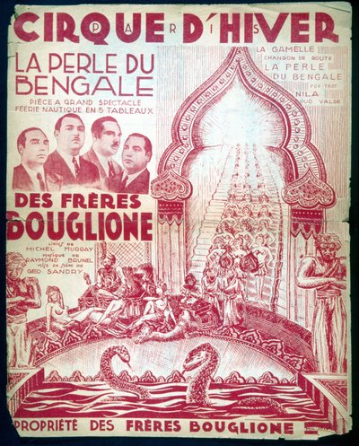 Poster for the show of the brothers Bouglione 