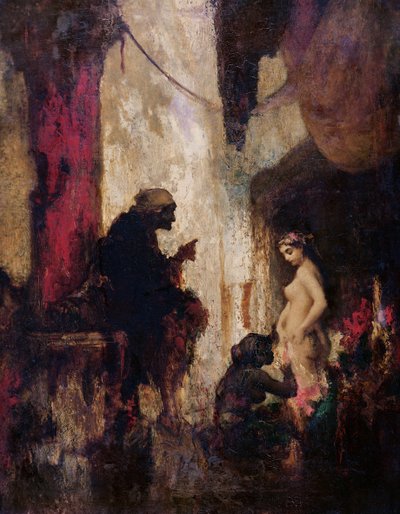 Preparations for the Witches Sabbath, 1st half of 19th century by French School