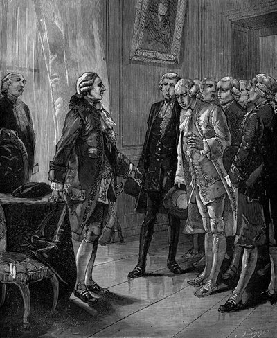 Presentation to King Louis XVI of the Proposal for the Creation of the Conservatoire des Arts et Metiers (1783) by French School