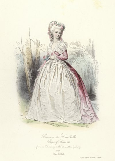 Princess de Lamballe, Reign of Louis XVI of France by French School