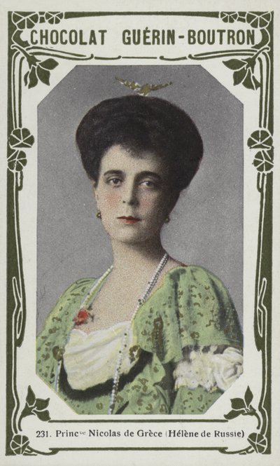 Princess Nicholas of Greece, Helene of Russia by French School
