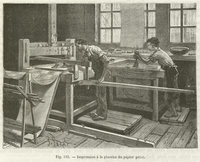 Printing Wallpaper by French School
