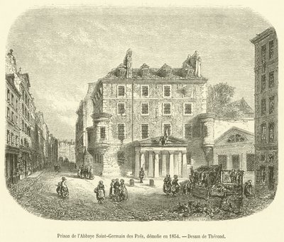 Prison of the Abbey of Saint-Germain des Pres, Demolished in 1854 by French School