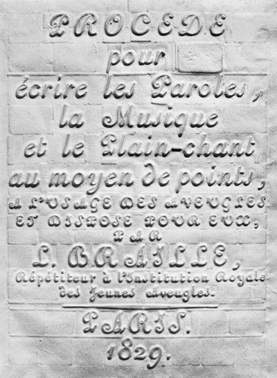 Procede pour ecrire les Paroles, la Musique et le Plain-chant au moyen de points, a l