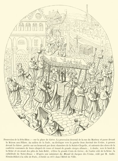 Procession of the Corpus Christi by French School