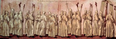 Procession of the White Penitents or Henry III by French School