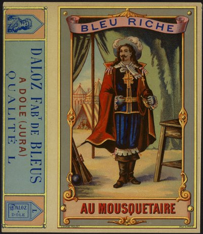 Product Label for Bleu Riche au Mousquetaire by French School