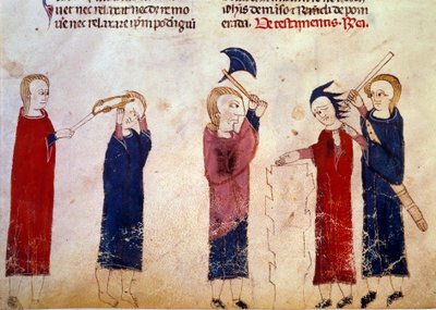 Punishment: torture of culprits. Miniature from the manuscript 