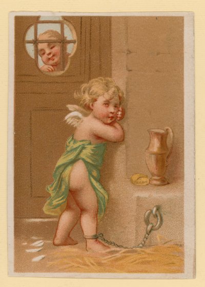 Putto Playing by French School
