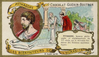 Pythagoras, Ancient Greek philosopher and mathematician by French School