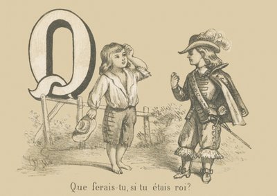 What would you do if you were king? by French School