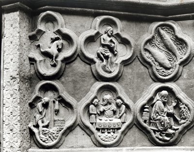 Quatrefoils with the Signs of the Zodiac and the Labours of the Year, from the Cathedral of Notre-Dame in Amiens by French School