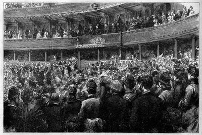 Queen Victoria I (1819-1901) attended the performance of Charles Gounod
