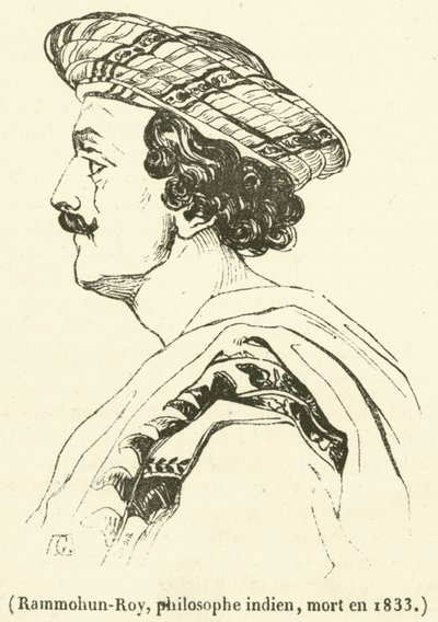Rammohun-Roy, Indian philosopher, died in 1833 by French School
