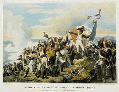 Rampon and the 32nd half brigade at Monelegino, April 10 by French School