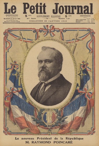 Raymond Poincare, new President of the French Republic by French School