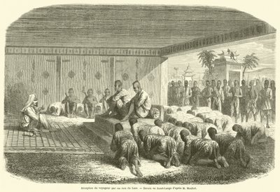 Reception of the Traveler by the Kings of Laos by French School