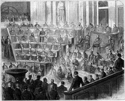 Reception of Henri Lacordaire at the Academy Francaise, January 24 by French School