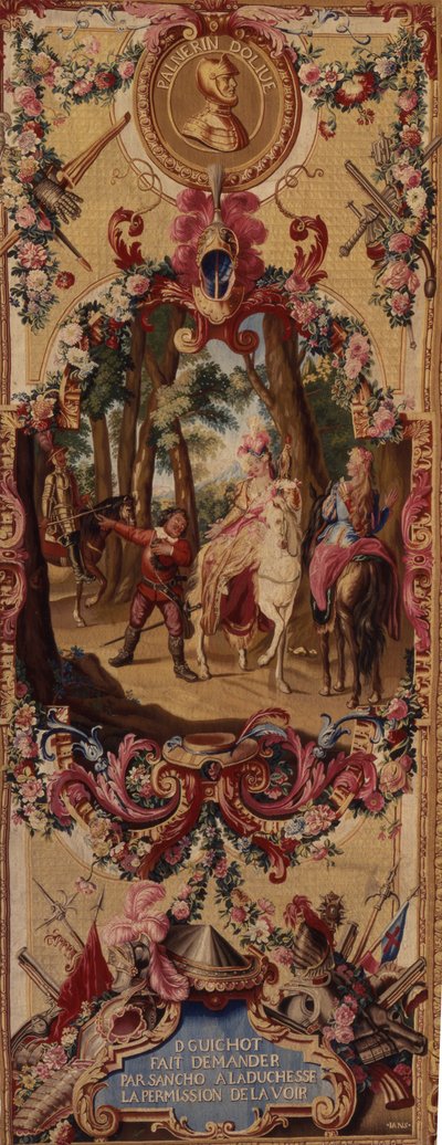 Regence Gobelins Tapestry with the Story of Don Quixote by French School