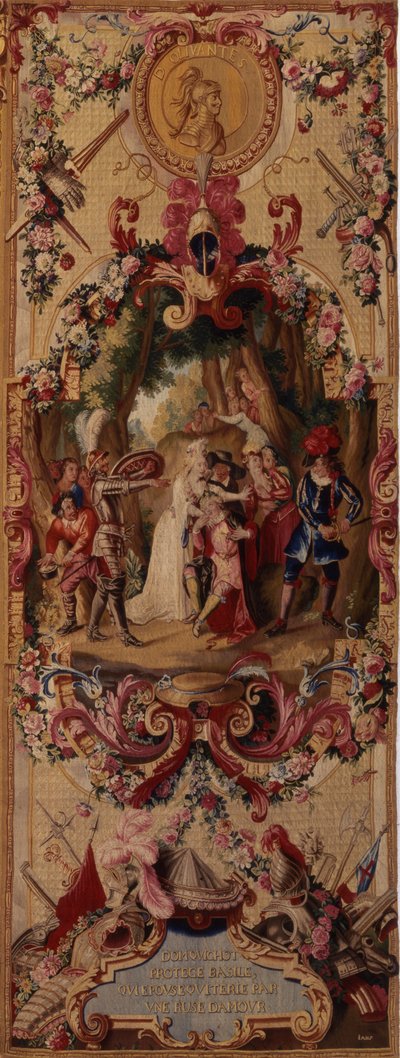 Regence Gobelins Tapestry with the Story of Don Quixote by French School