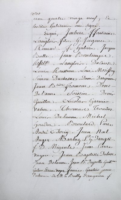 Register of grievances of Taverny parish, page 330 with signatures, April 1789 by French School
