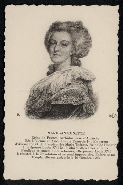 Queen Marie-Antoinette by French School
