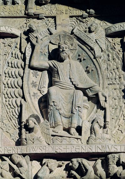 Relief Depicting Christ in Glory (detail) by French School