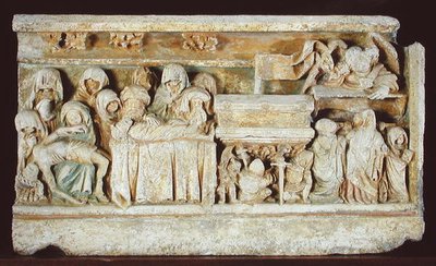Relief depicting Scenes from the Passion of Christ: Pieta, the Entombment and the Holy Women at the Tomb by French School