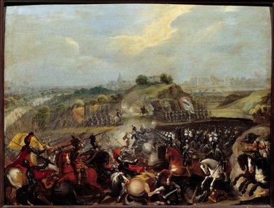 Religious Wars: Henry IV at the Battle of Ivry on 14/03/1590 by French School