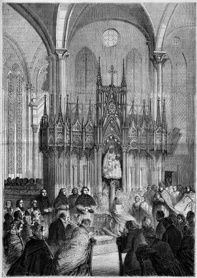 Religious art: statue of Notre Dame du Pillar or 