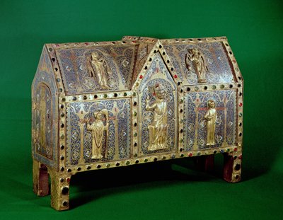 Reliquary chest of St. Calminius, Limoges by French School