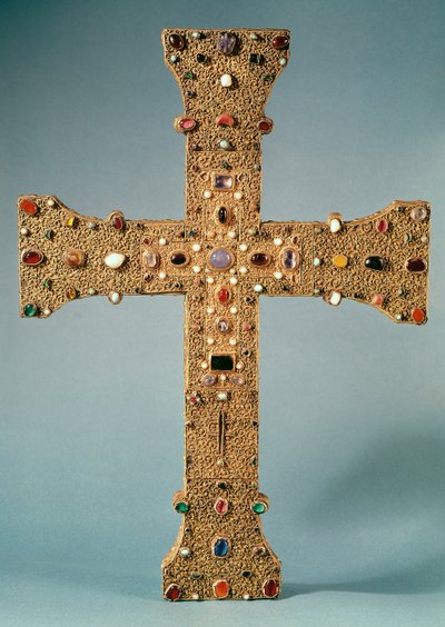 Reliquary cross of the Abbey of Valesse by French School