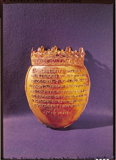 Reliquary of the Heart of Anne of Brittany, Duchess of Brittany, 1514 by French School