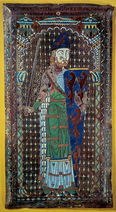 Representation of Geoffroi V (Geoffroy) Le Bel Plantagenet (Comte du Maine et d