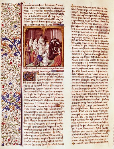 Representation of Saint Bernard of Clairvaux as a Child by French School