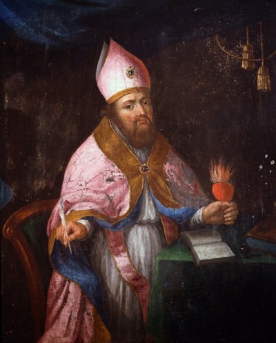 Representation of Saint Francis de Sales About to Write by French School