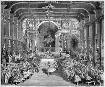Representation of a Ballet: The Casino of Messina by French School