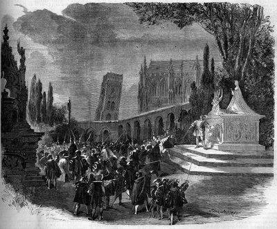 Representation of an opera: Scenography of Act III of 