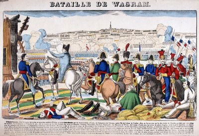 Representation of the Battle of Wagram, July 5 by French School
