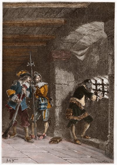 Representation of the Iron Mask Imprisoned on the Island of Sainte Marguerite by French School
