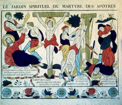 Representation of the Martyrs of the Apostles Saint James, Saint Philip, Saint Barthelemy and Saint Jude by French School