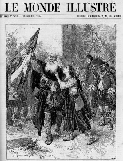 Representation of the drama in five acts “Les Jacobites” by Francois Coppee at the theatre de l