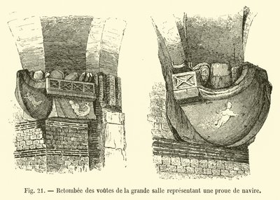 Vaults of the Great Hall Representing a Ship