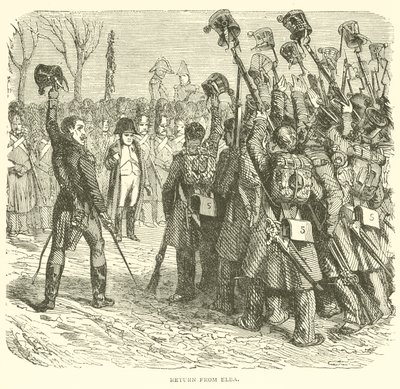 Return from Elba by French School